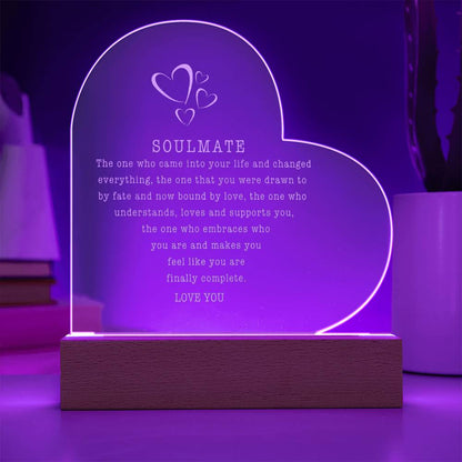 Soulmate Light Up Plaque