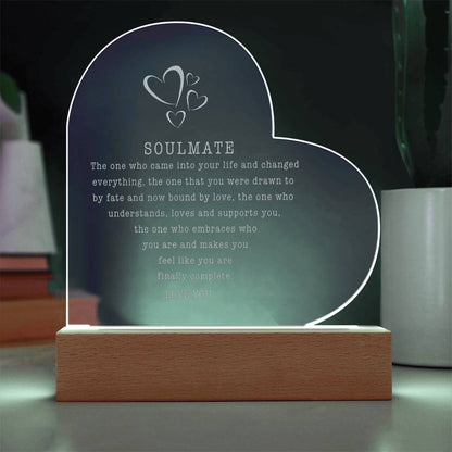 Soulmate Light Up Plaque