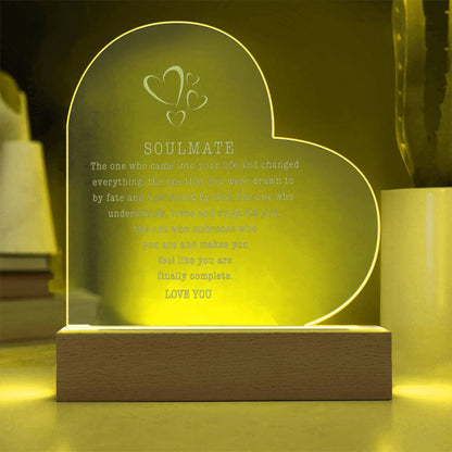 Soulmate Light Up Plaque