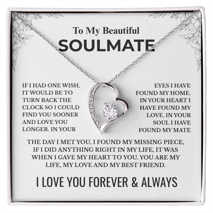 To My Soulmate - Forever Love Necklace
