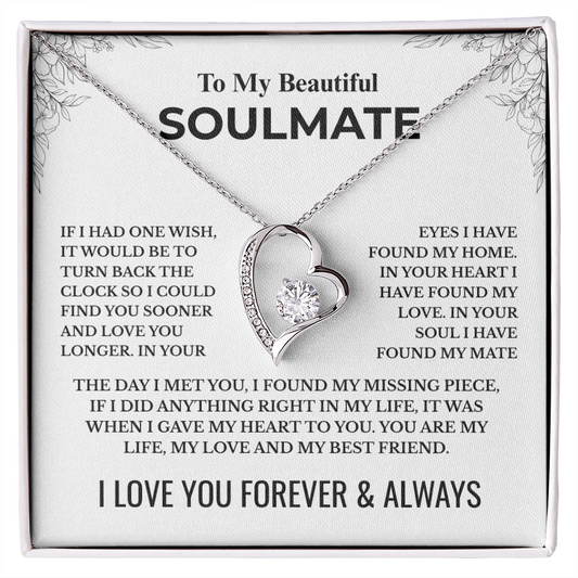 To My Soulmate - Forever Love Necklace