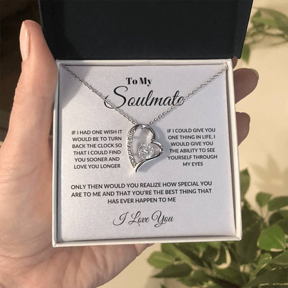 To My Soulmate Forever Love Necklace