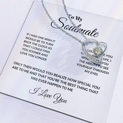 To My Soulmate Forever Love Necklace