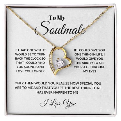 To My Soulmate Forever Love Necklace