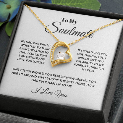 To My Soulmate Forever Love Necklace