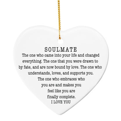 To  My Soulmate Ornament