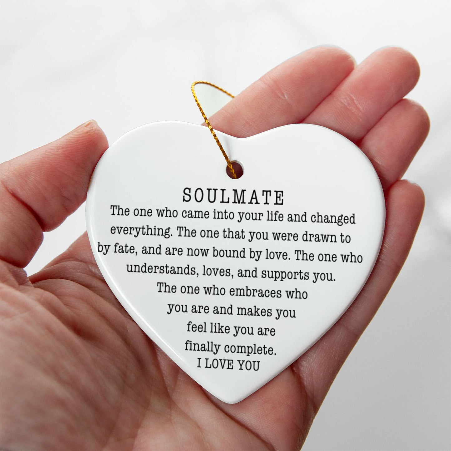 To  My Soulmate Ornament