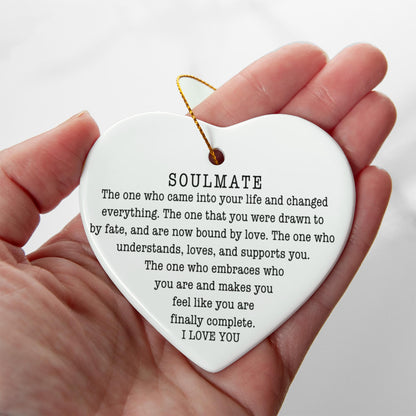 To  My Soulmate Ornament