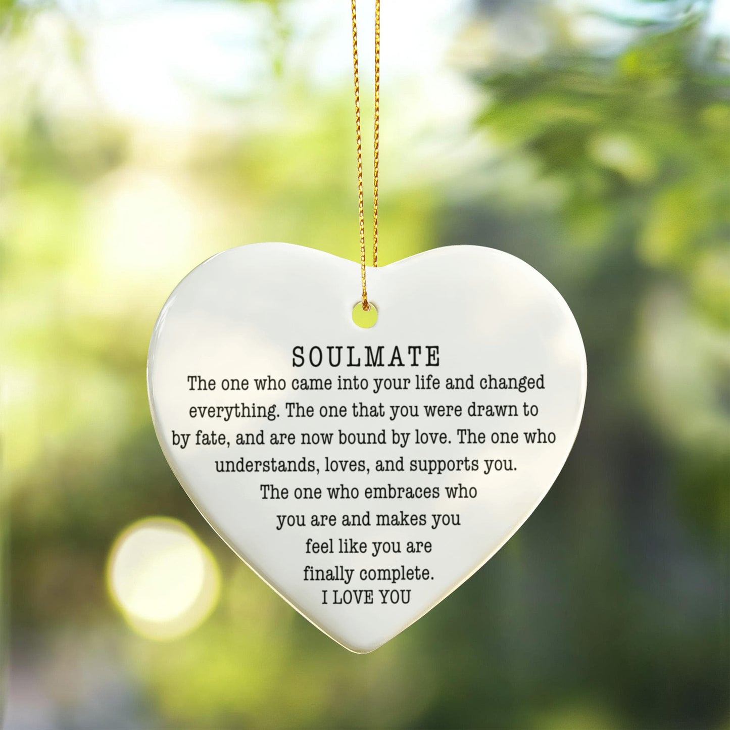 To  My Soulmate Ornament