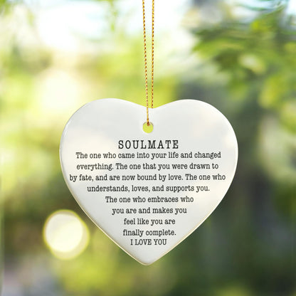 To  My Soulmate Ornament