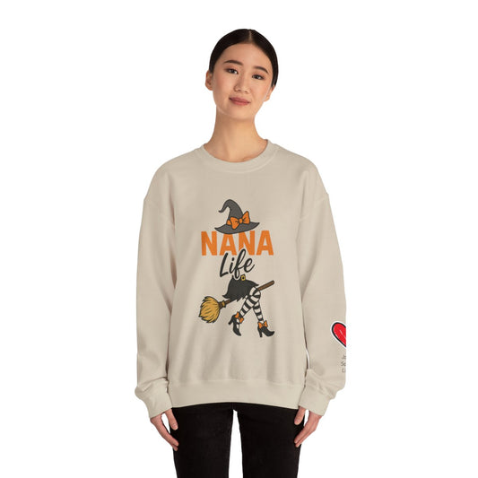 Personalized Nana Life Heavy Blend™ Crewneck Sweatshirt
